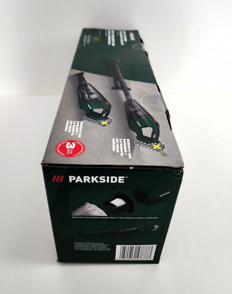 Parkside 20v Cordless Handheld Vacuum PHSSA 20-Li D2 - Bare Tool Only