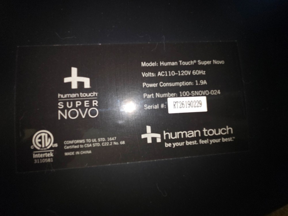 Human Touch Supernovo, SADDLE, BACKREST PAD, SOFHYDE