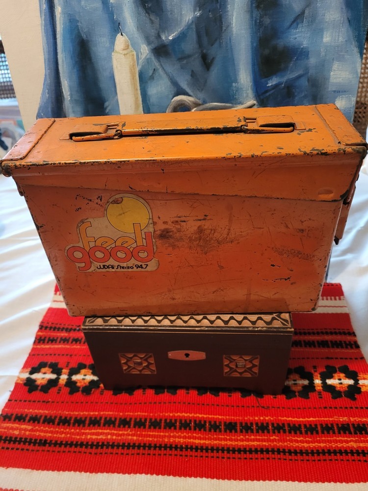 Vintage Military Ammo Box Empty Case