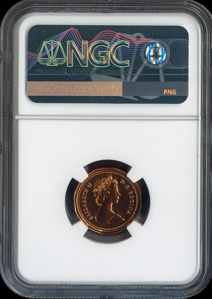 1984 Canada Small Cent NGC MS67 RD MAC - Quality