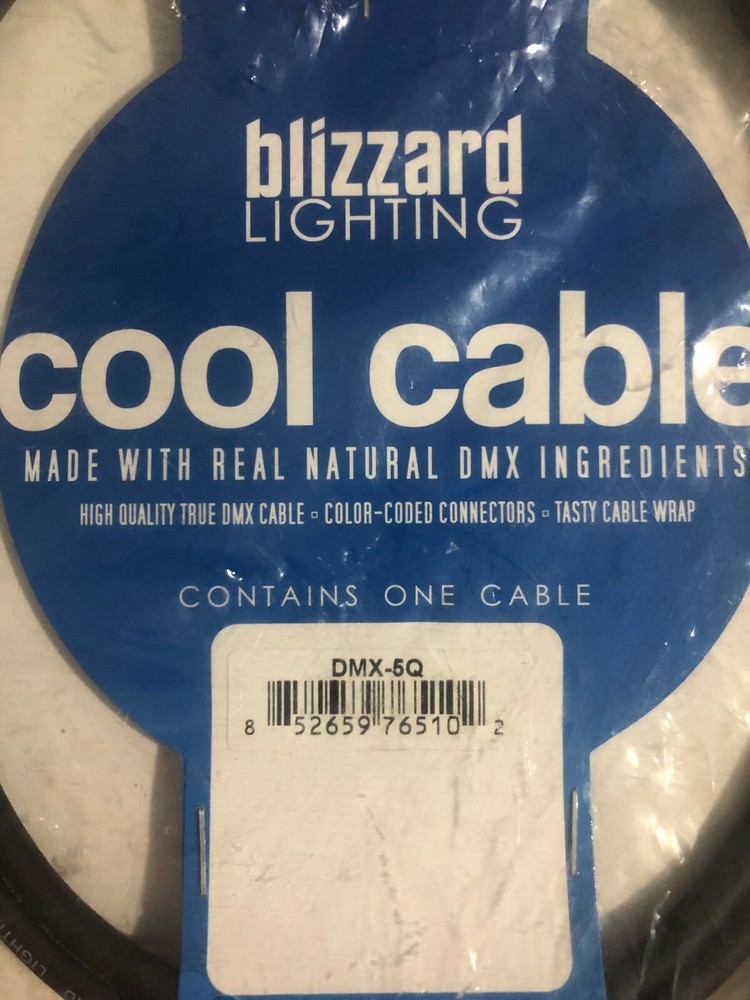 Blizzard - DMX-5Q - Cool Cable with 3 Pin - NEW