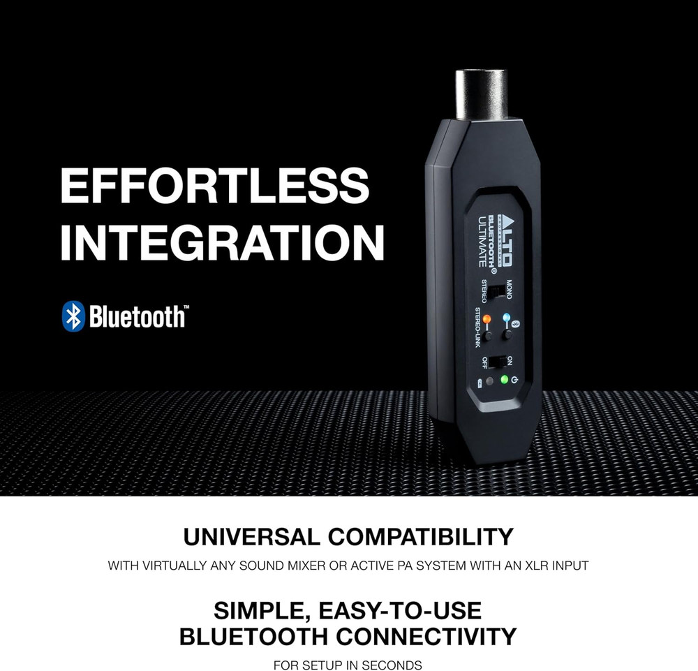Bluetooth Ultimate XLR Equipped Rechargeable Stereo Bluetooth Receiver for Mixin