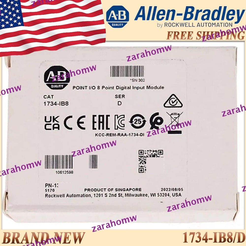 New AB 1734-IB8/D 8Point Digital Input Module 1734IB8 AB Sealed