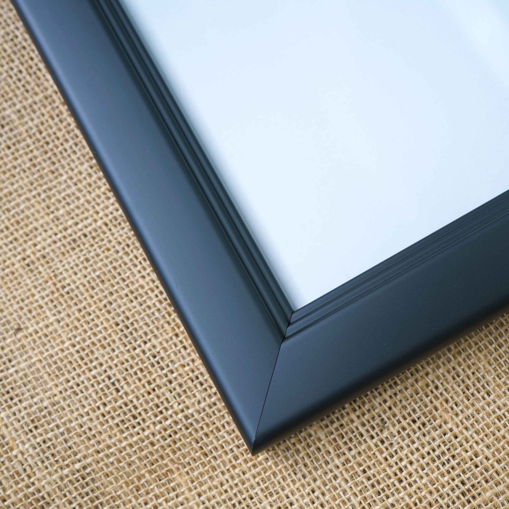 27x9 Frame Black Solid Wood Picture Frame - Complete Modern Photo Frame Includes