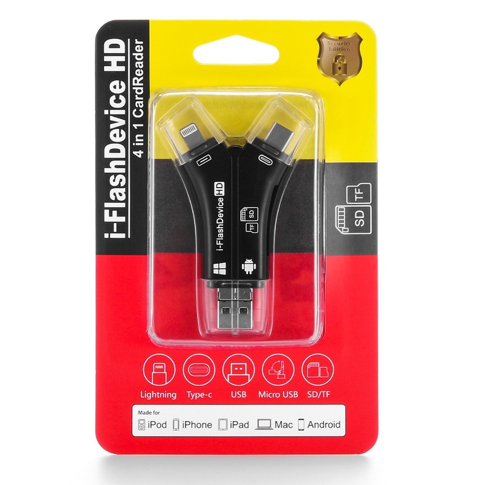 Camera Memory Card Reader Adapter for iPhone Android Photography Tool