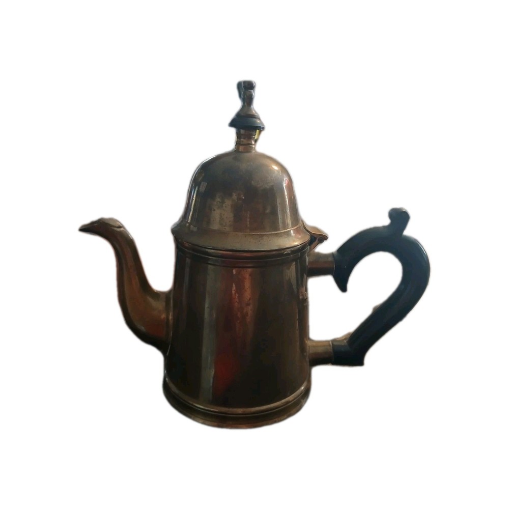 Vintage Brass Gooseneck Tea Pot Teapot