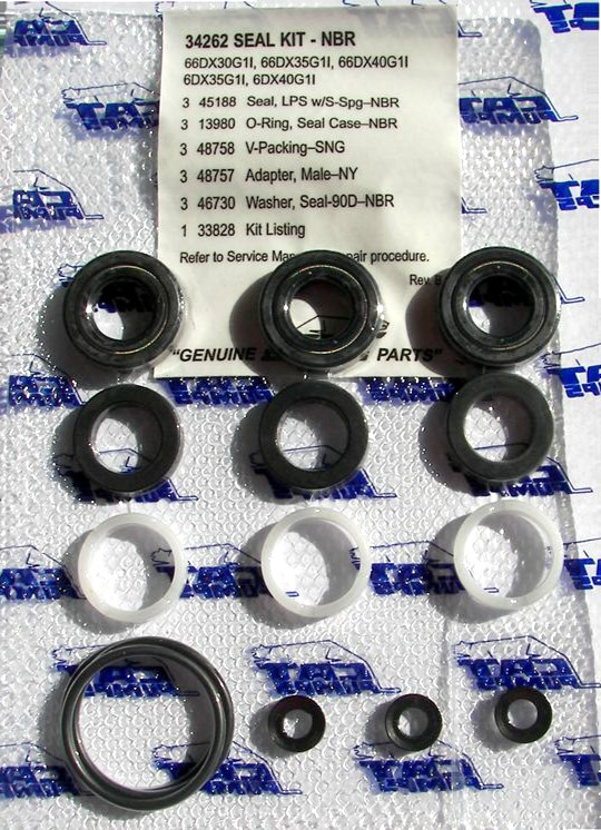 34262  SEAL KIT FOR CAT PUMP 66DX 6DX  PRESSURE WASHER CAT PUMPS OEM KIT