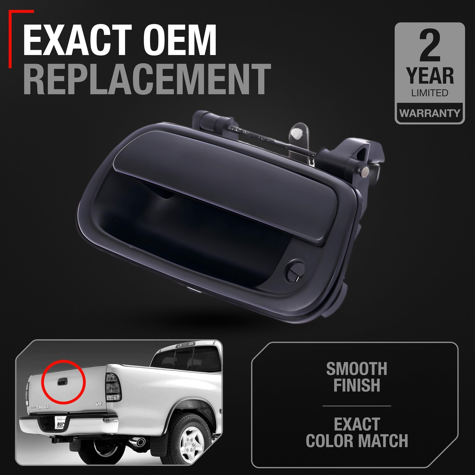 Tailgate Handle for Toyota Tundra w/ Keyhole