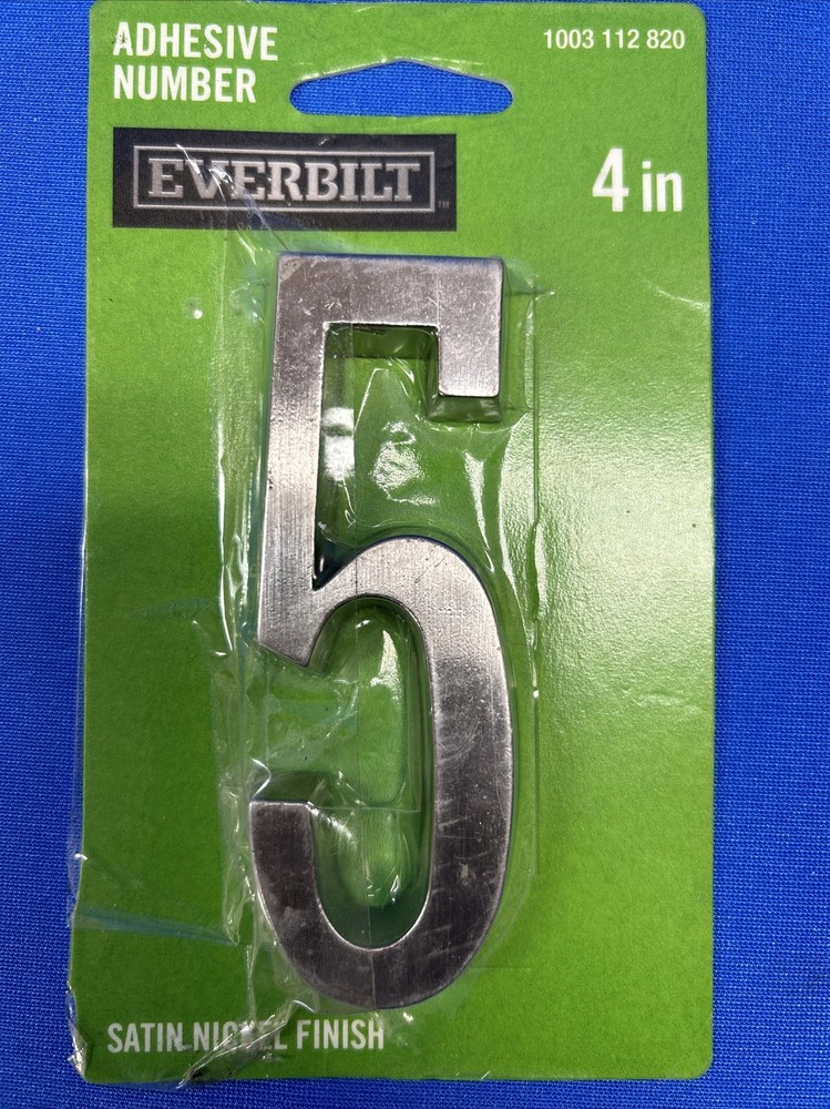 Adhesive Number Everbilt - "Number 5" - 4in