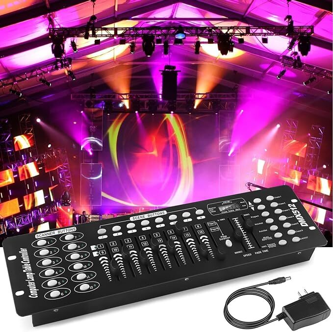 UKING DMX 192 Channels Operator Console Controller For Stage  Halloween Lights