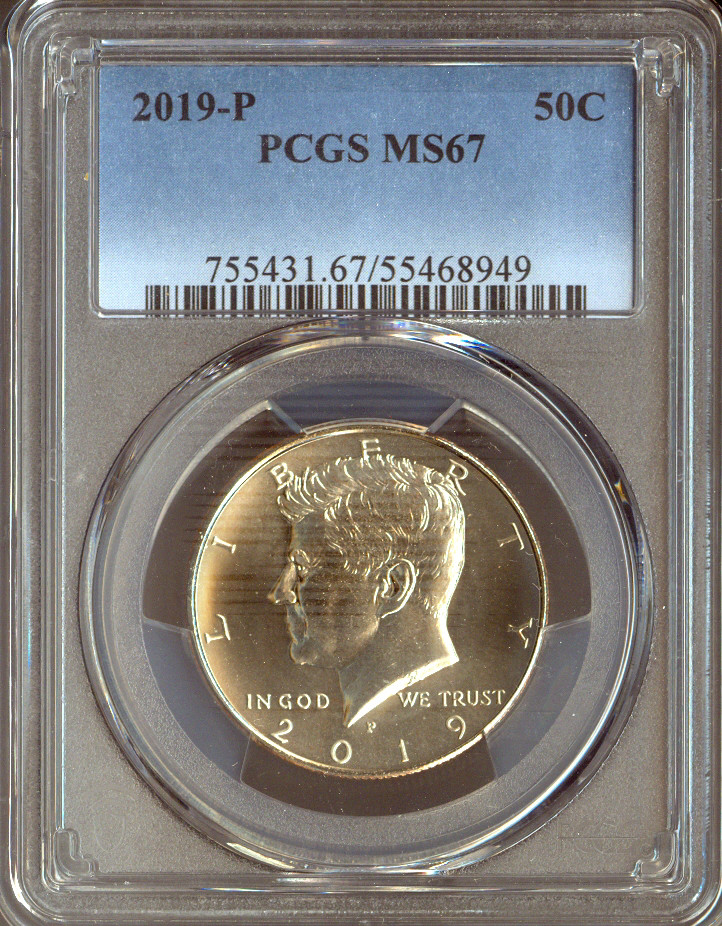 2019-P Kennedy Half Dollar PCGS MS67 Quality