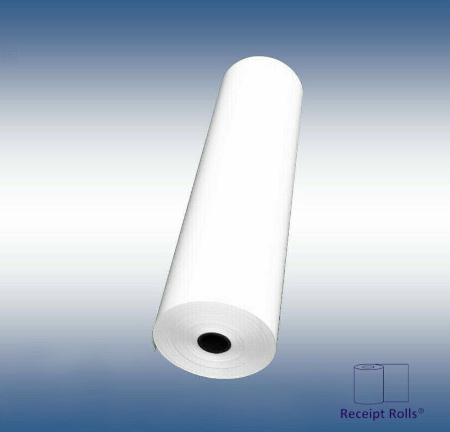 36" x 500' Wide Format Engineering Plotter Paper Rolls with 3" Core - 2 Rolls