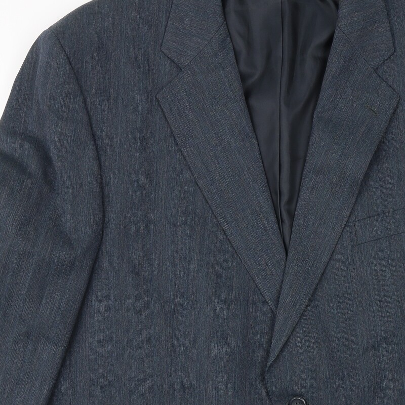 Debenhams Mens Blue Polyester Blend Suit Jacket Size 48 Reg