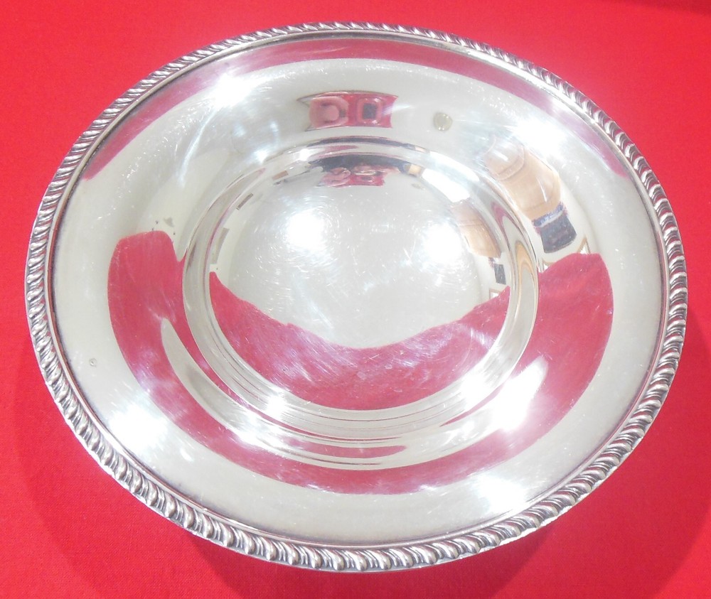 Poole Silver Silverplate Hollowware Footed BonBon Bowl Georgian