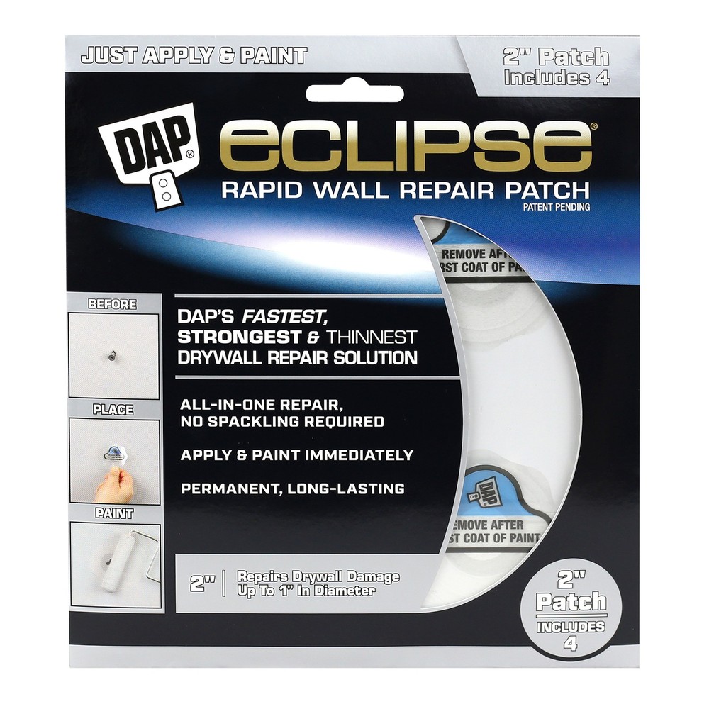 DAP Eclipse Rapid Wall Repair Patch: 2 in. width (White) *4-pack