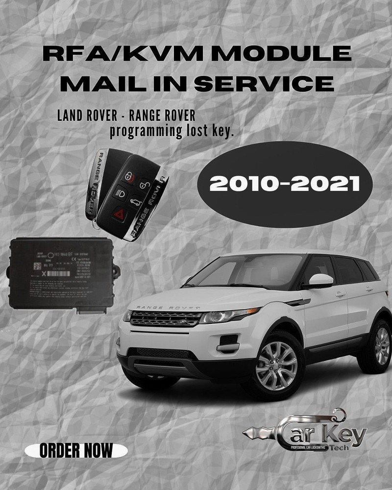 2010-2021 Land Rover/Range Rover All keys Lost Programing Service By Post Mail