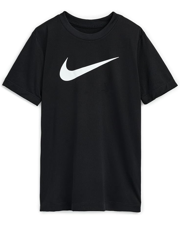 Size Small - Nike Boys Short Sleeve Swoosh Tee Black
