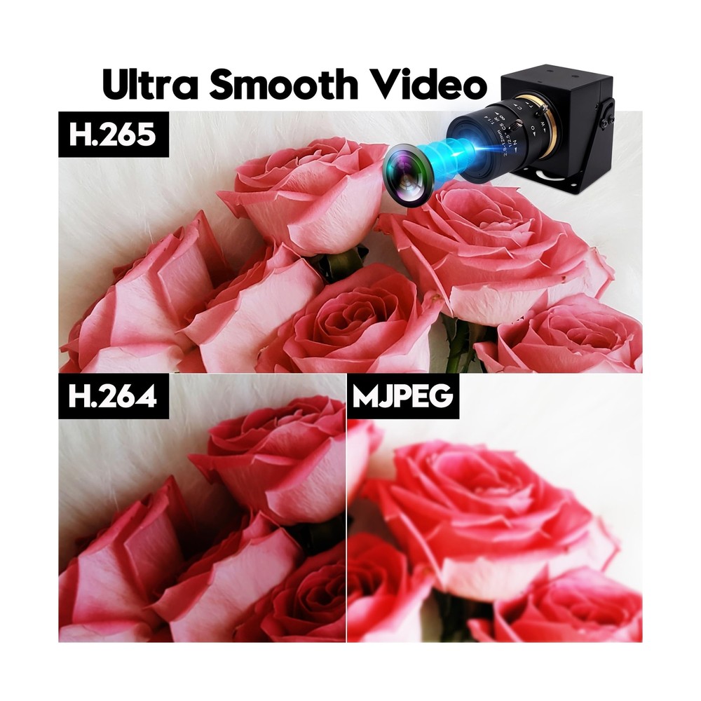 HDMI USB Camera 4K Webcam Simultaneous Output Video Conference Camera 4X Opti...