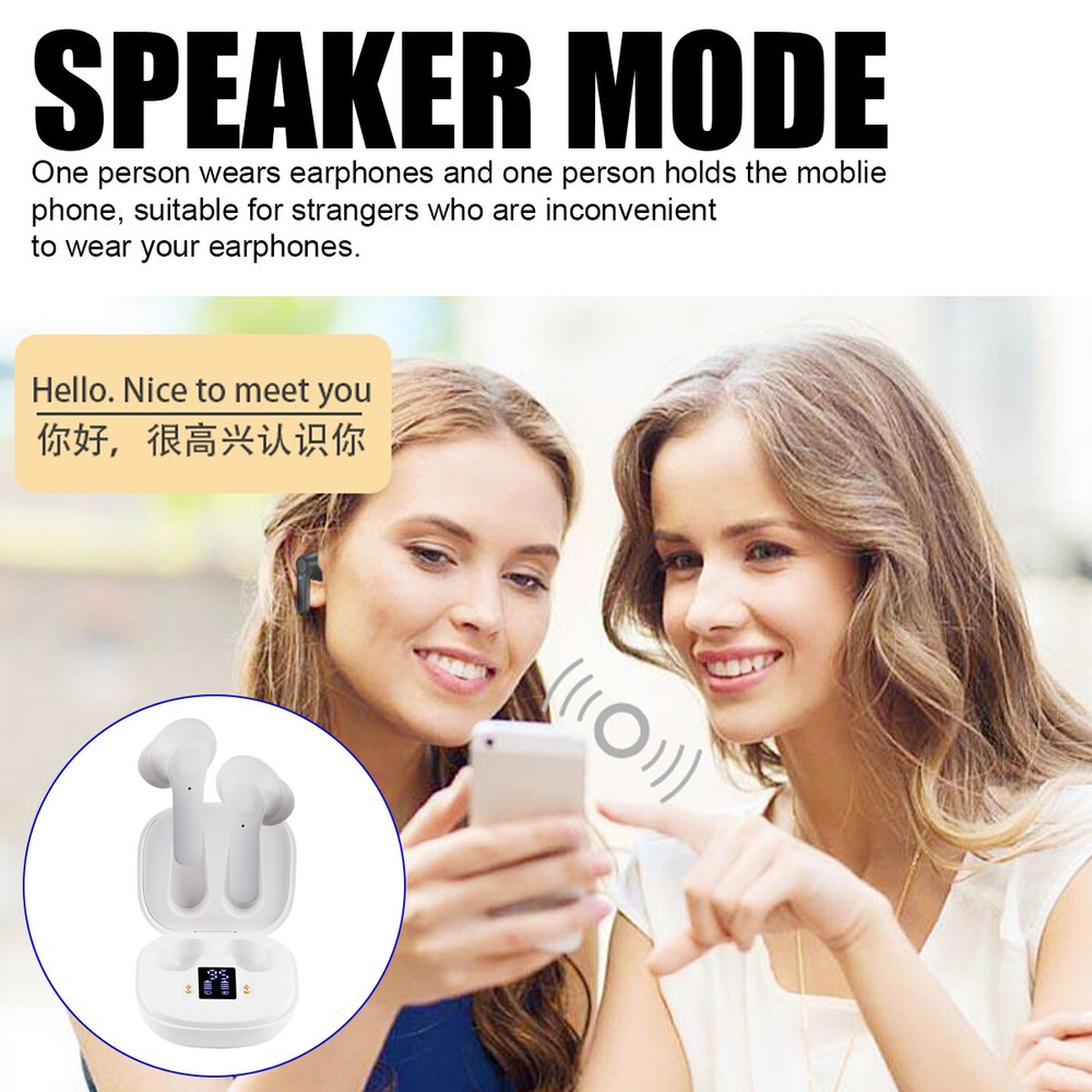 B11 Translator Earbuds 144 Language Wireless Bluetooth Two Way Smart Translation