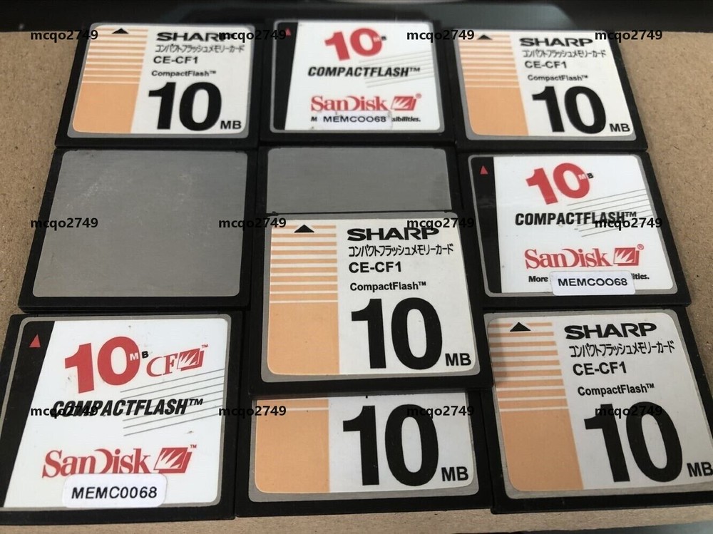 10pcs  10MB  Sandisk  Compact Flash Card  CF Memory card  SDCFB-10