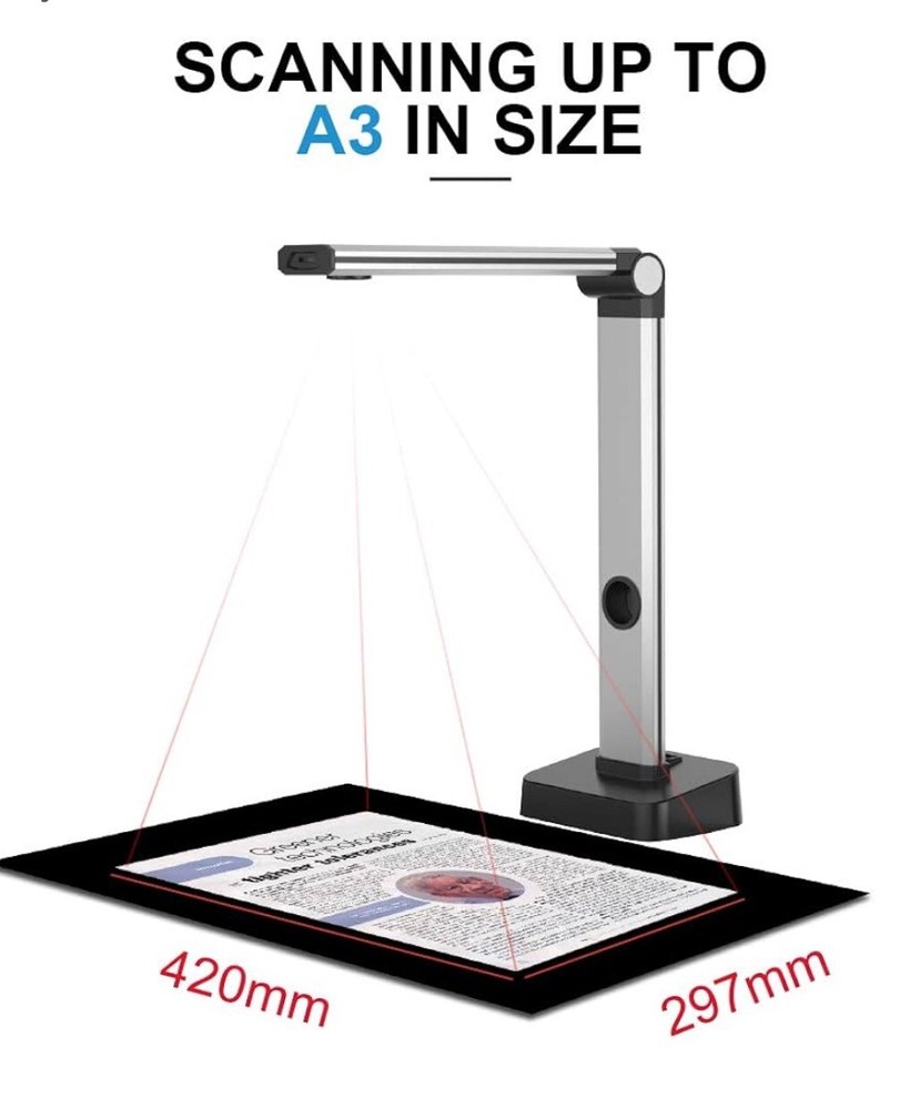 Joyusing L140 Document Scanner and Camera 14 MP HD Camera USB Plug and Play