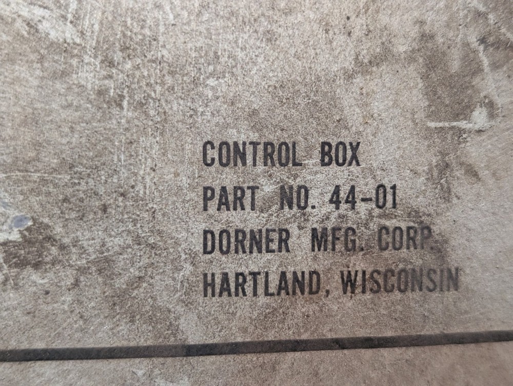 Dorner 44-01 control box, Solid State Operator, Motion Monitor
