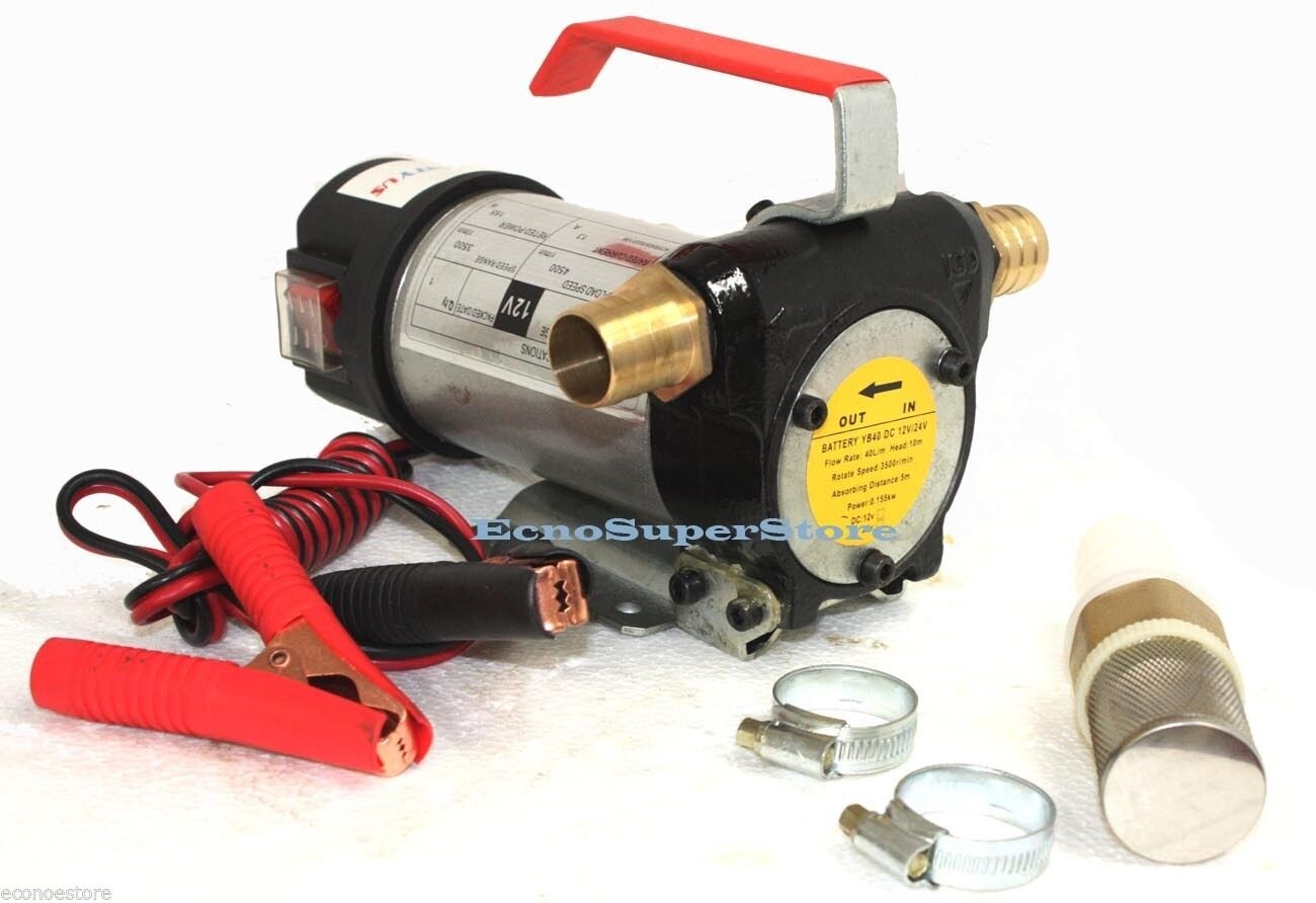 12v DC 10.5 gpm Fuel Oil Transfer Pump Diesel Kerosene Biodiesel 12 volt Pumps