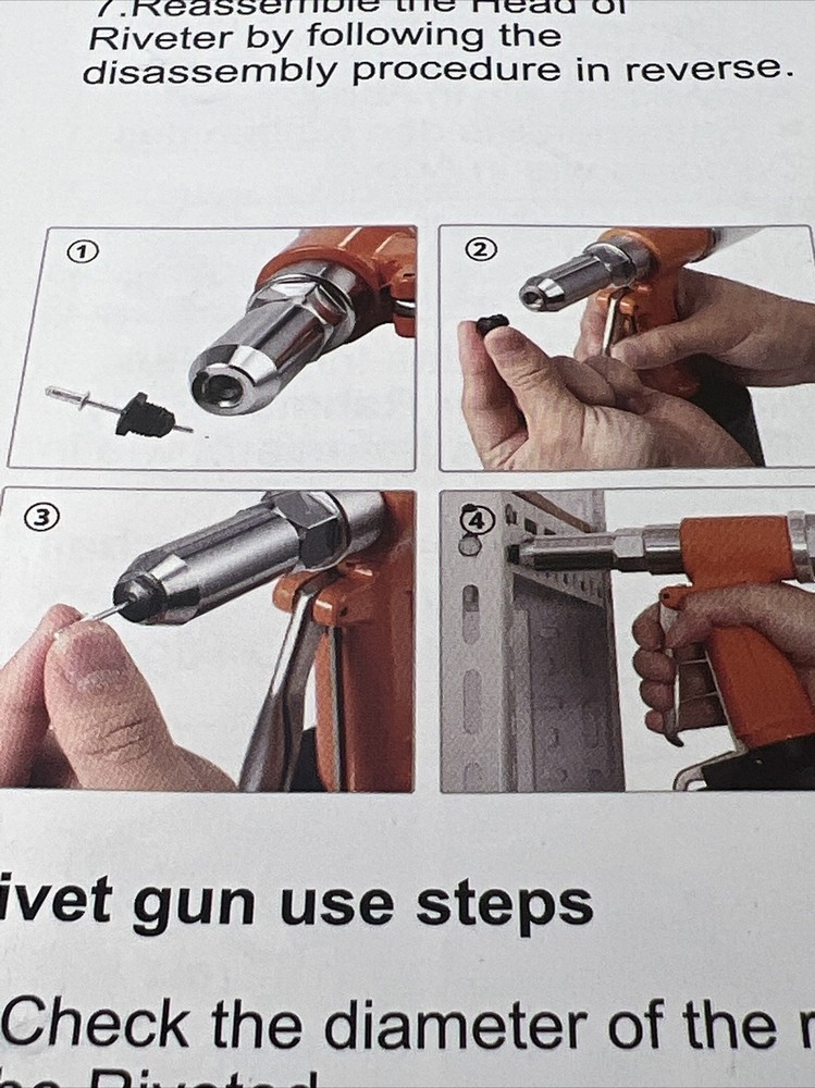 Pneumatic Tools Pneumatic Rivet Vertical Rivet Nail Pull Nail 16mm