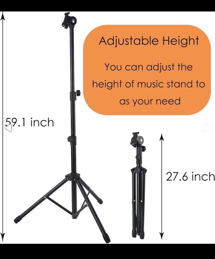 Adjustable Music Stand Notebook Holder with Versatile Height
