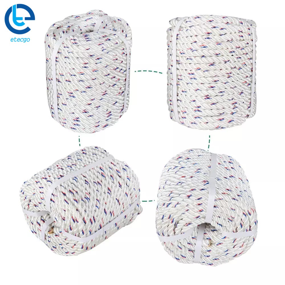 5/8"×150' 7200Lbs Double Braid Polyester Arborist Bull Rope Pulling Rigging Line