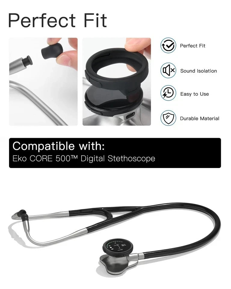 Stethoscope Replacement Accessories Set for EKO CORE 500™ Digital Stethoscope...