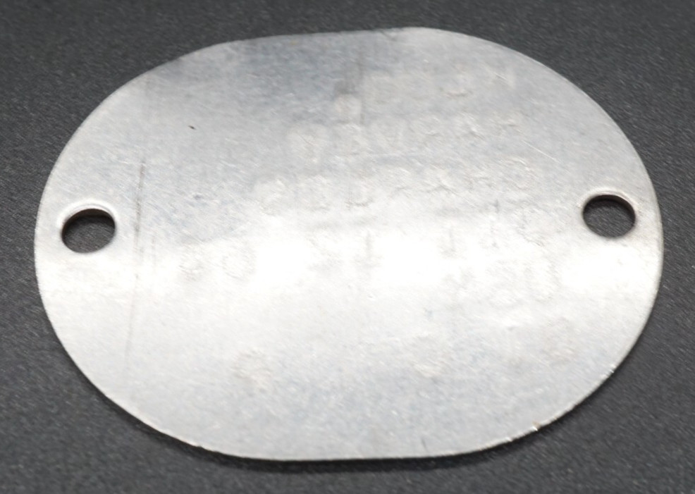 WWII Navy Dog Tag PROTESTANT RELIGION