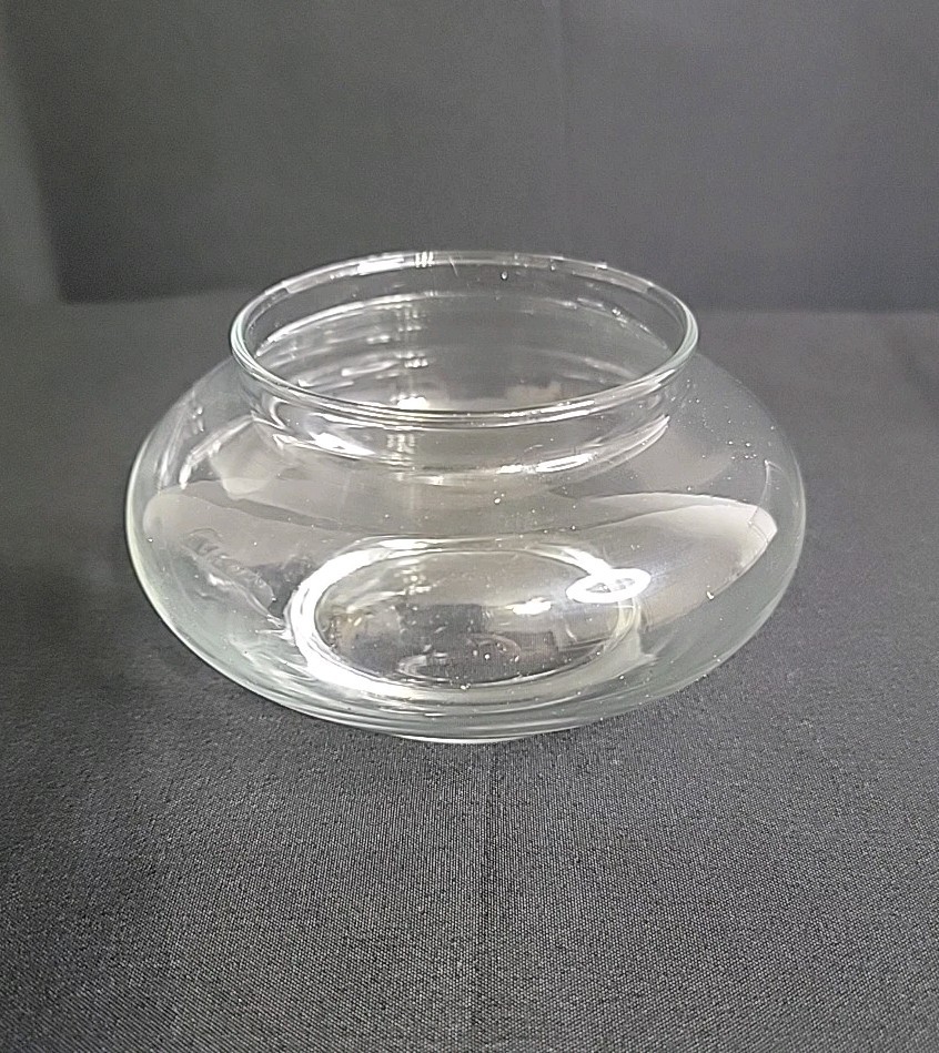 Small Clear Glass Vase, 2.5" Tall