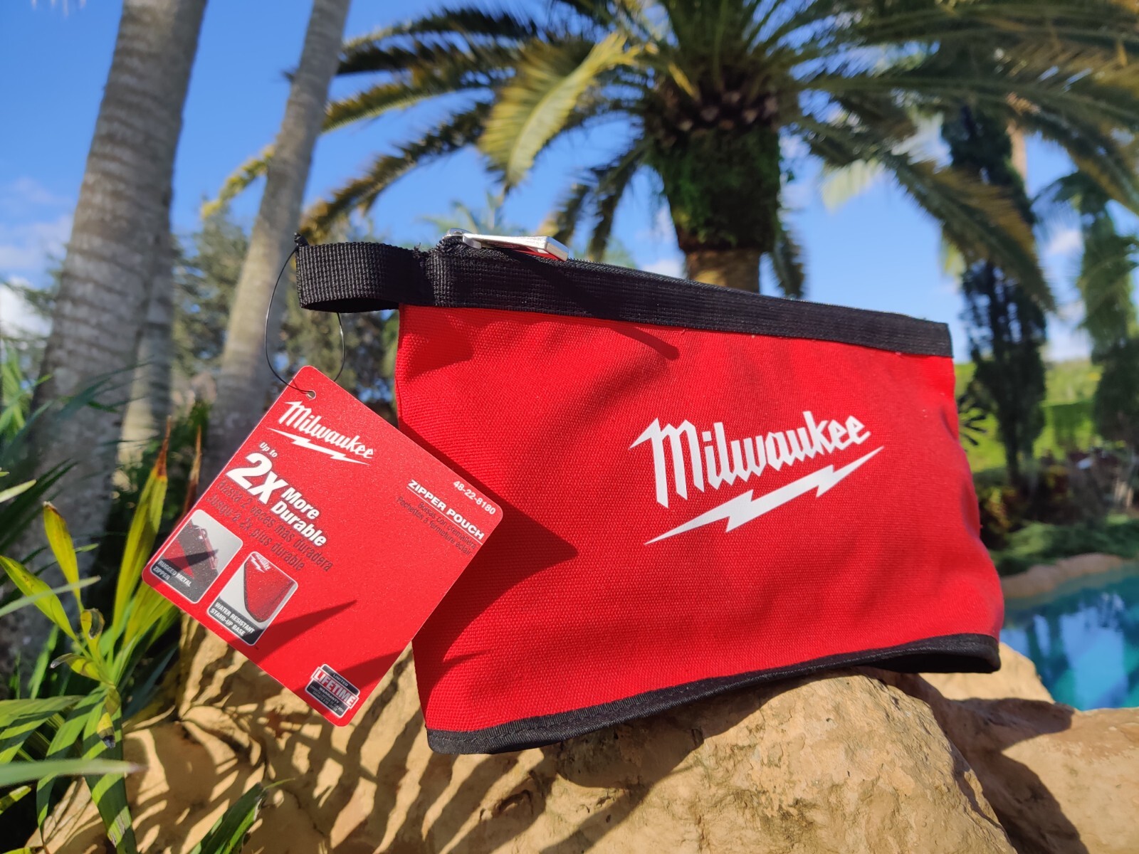 Milwaukee Tool 48-22-8180 Security Zipper Pouch Bag Tote ✅ NEW WITH TAG! ✅