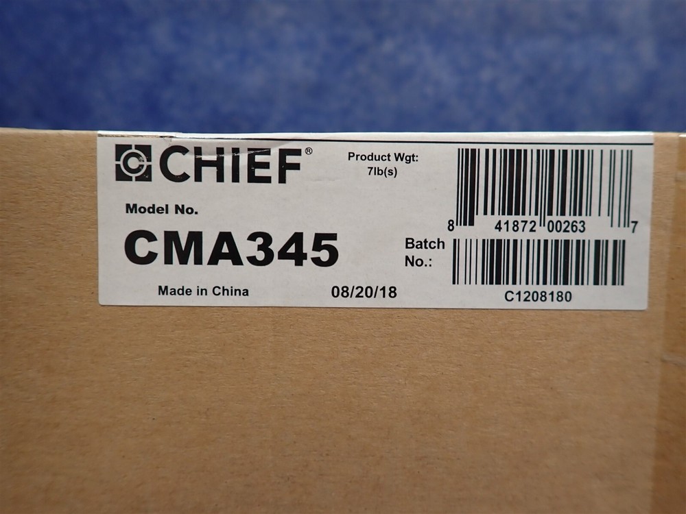 Chief CMA345 Structural Ceiling Plate with Rubber Flex Joint (G185)