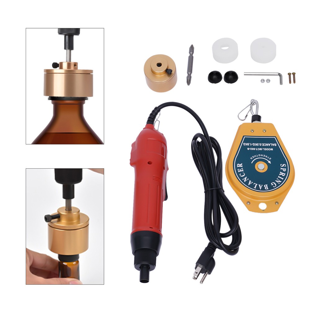 Handheld Electric Bottle Capping Machine Screw Capper Sealing Sealer Tool 110V