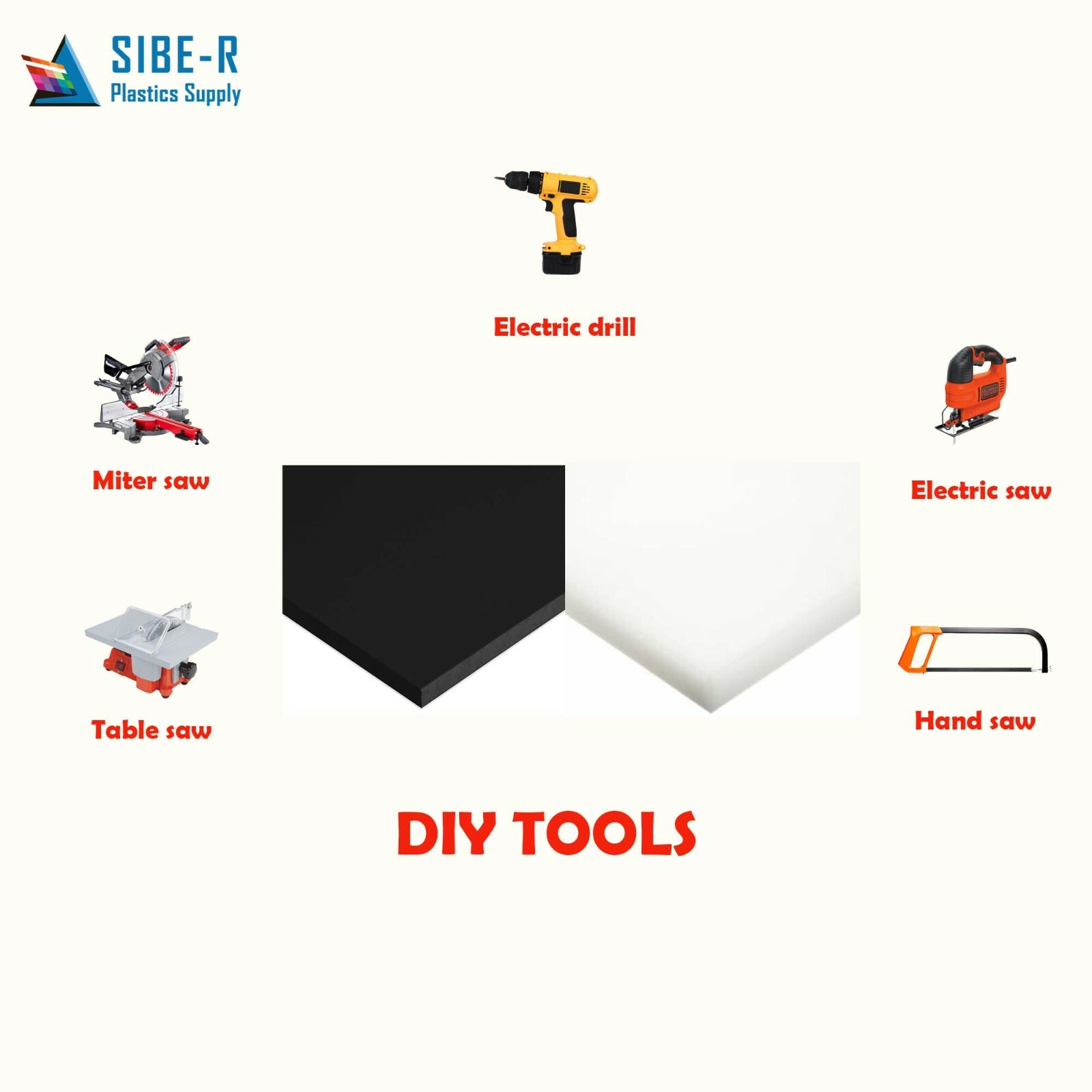 HDPE (High Density Polyethylene) 1/8" x 6" x 12" Natural Plastic Sheet