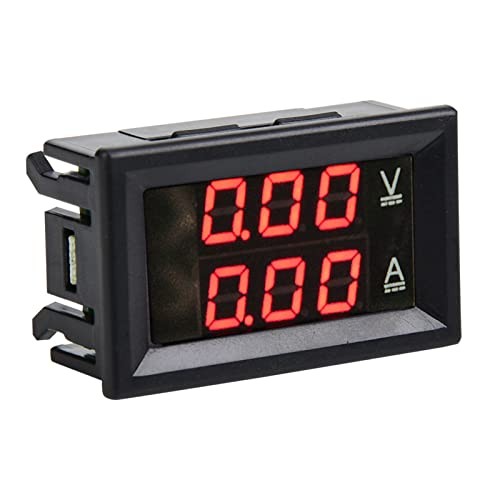 Digital Voltmeter Ammeter, 3 Digit DC 0-100V 50A/10A Voltmeter Ammeter LED