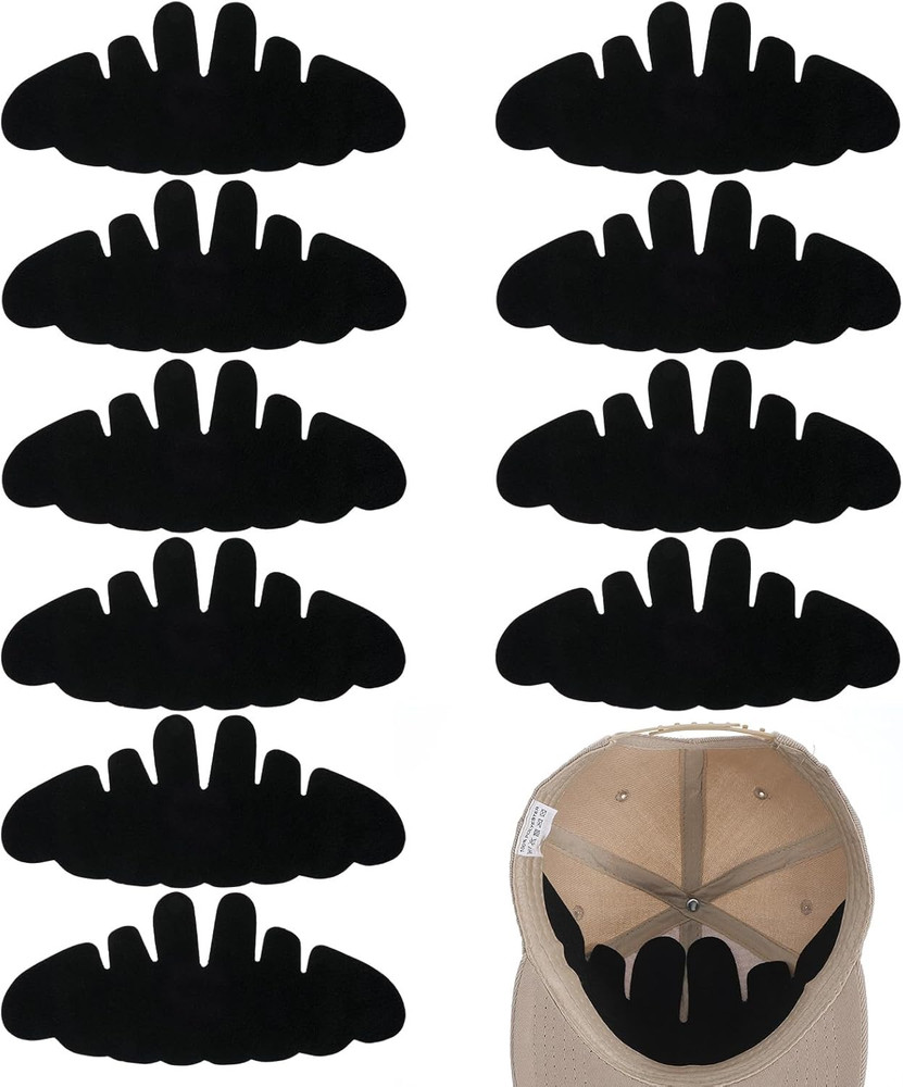 10Pcs Flexible Hat Shaper Inserts Sweat Liner Washable Reshaper for Baseball Cap
