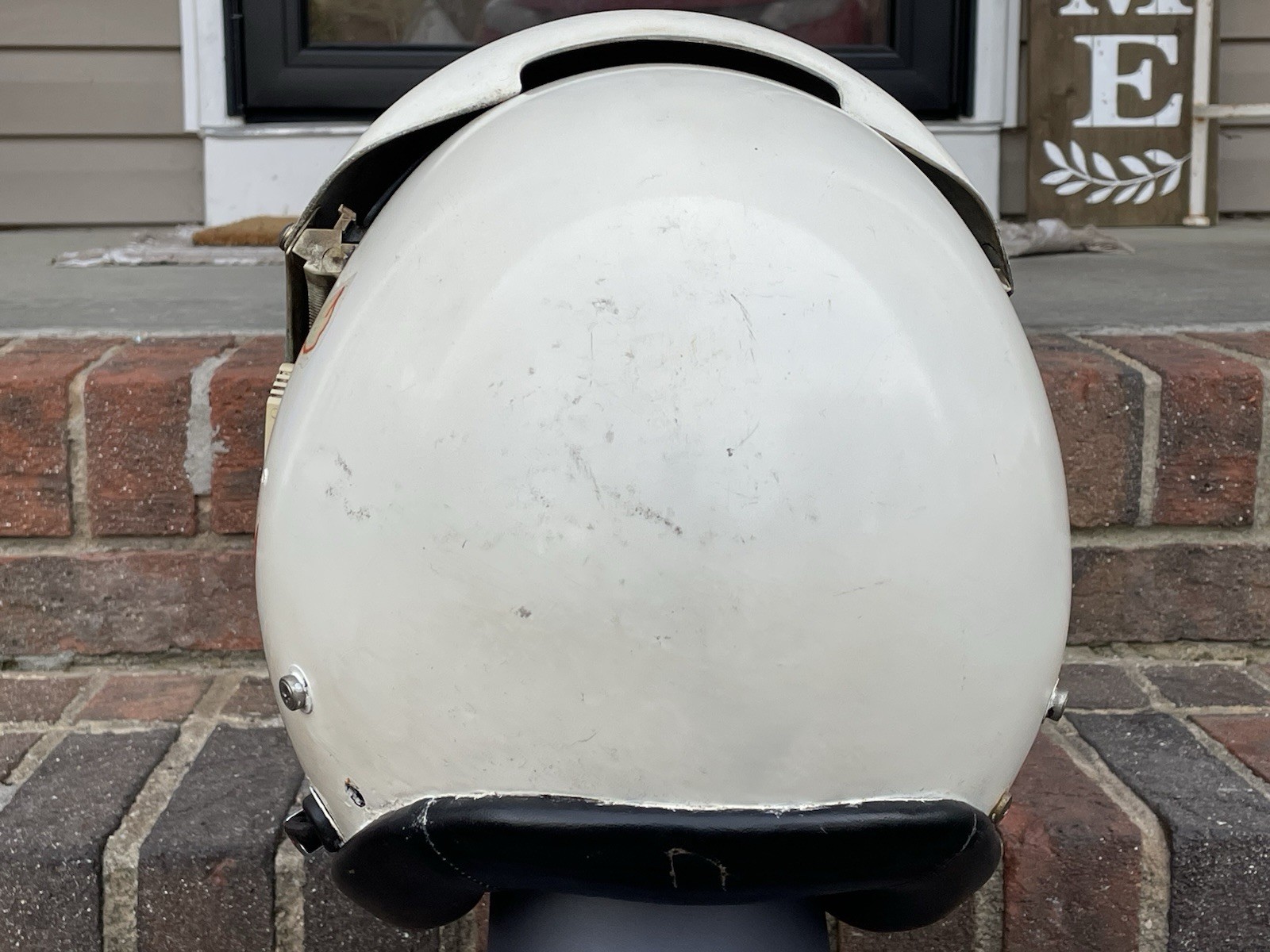 Vtg HGU-26 Dual Visor Gentex Flight Fighter Pilot Helmet Partial decals