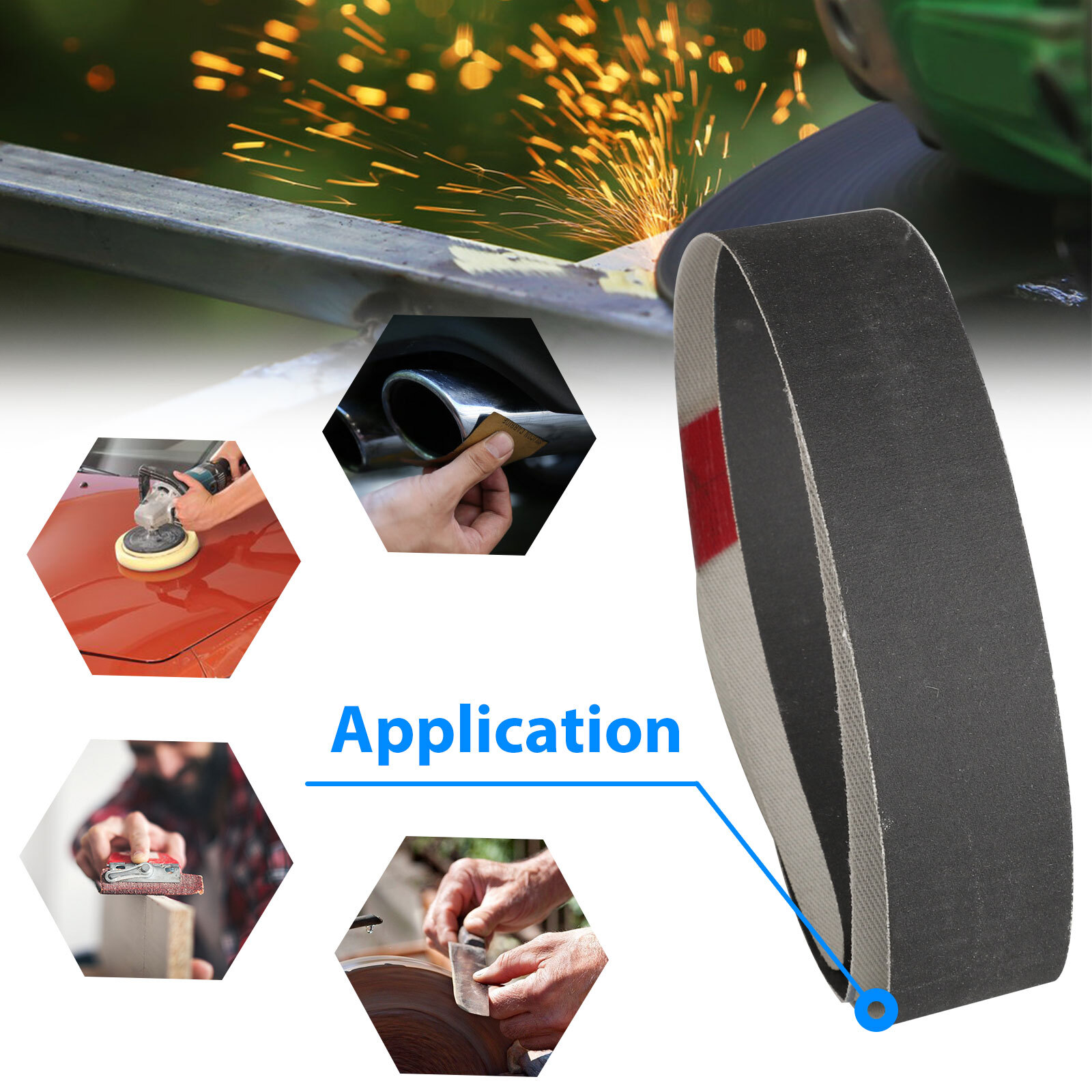 15Pcs 1x30inch Sanding Belt 600 800 1000 Grit Polishing Sander Belts Sandpaper