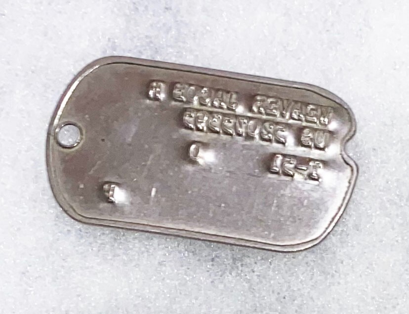 Jacob Weaver T-51 Single Dog Tag