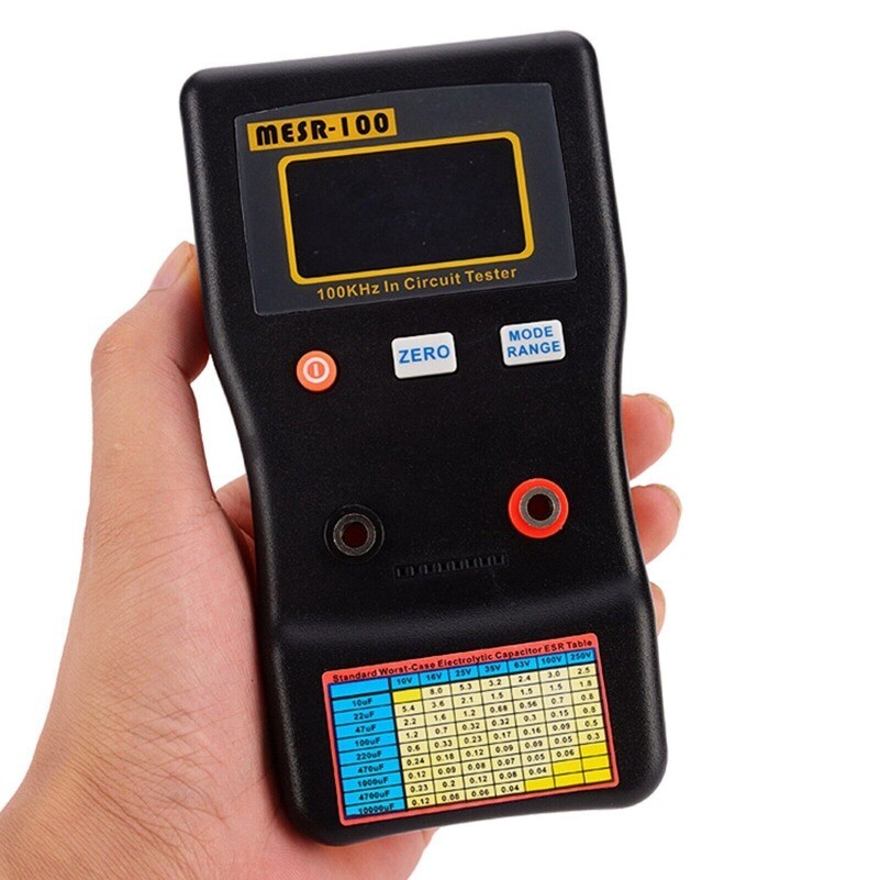 Digital LCD Display V2 ESR/LOW Ohm Meter In Circuit Capacitance Test MESR-100---
