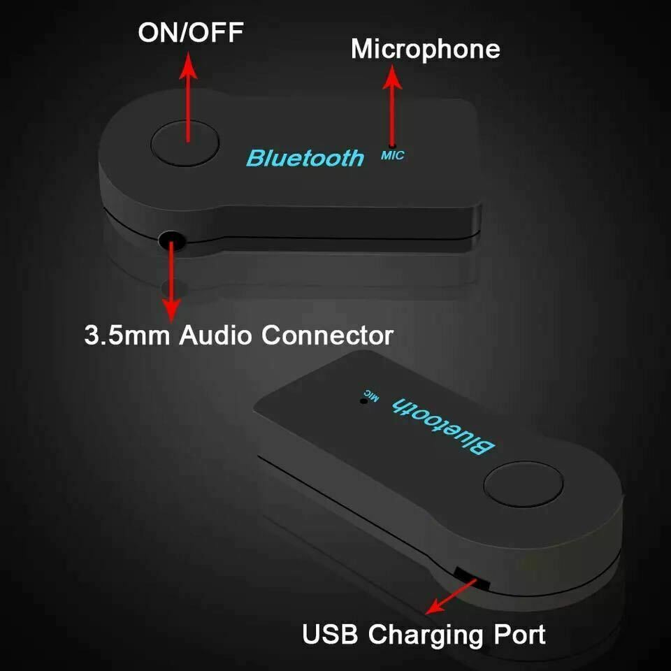 iPhone Adapter 3.5mm Wireless Bluetooth Receiver AUX Audio Stereo Music Home Car