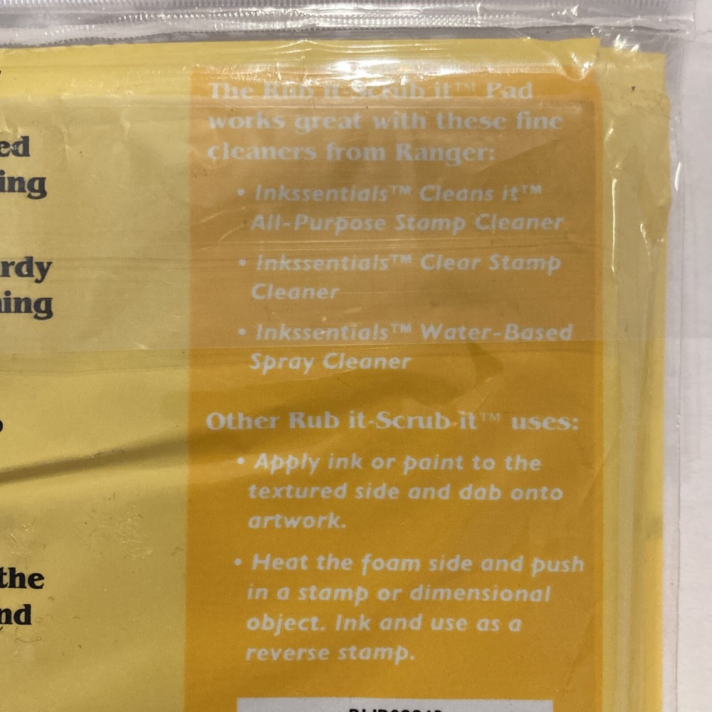 Stamp Cleaning Pad Inkssentials Rub It Scrub It Ranger