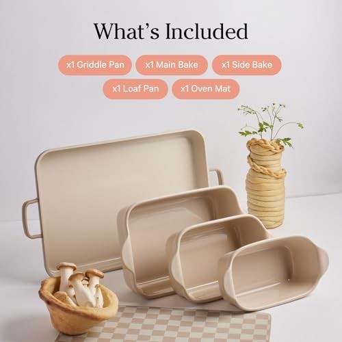 Our Place Bakeware Set | 5-Piece Ceramic Bakeware Collection with Spice