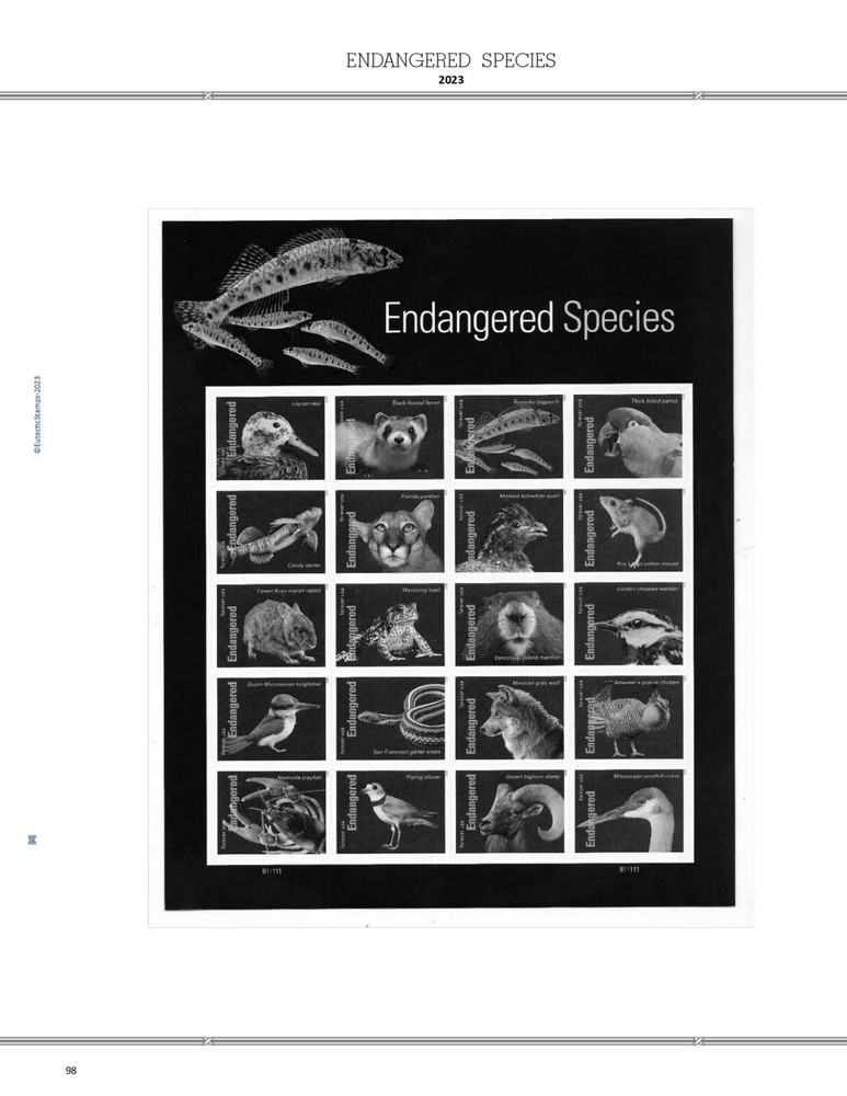 2023 U.S. Commemorative Singles COMPLETE Supplement (White Ace Alternative)