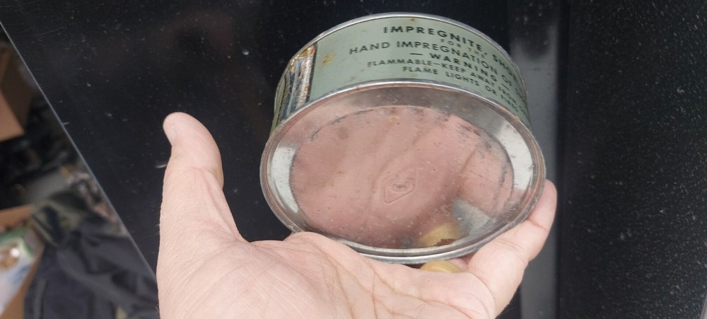 12 Cans WWII Era US Army USMC M1 Shoe Impregnite