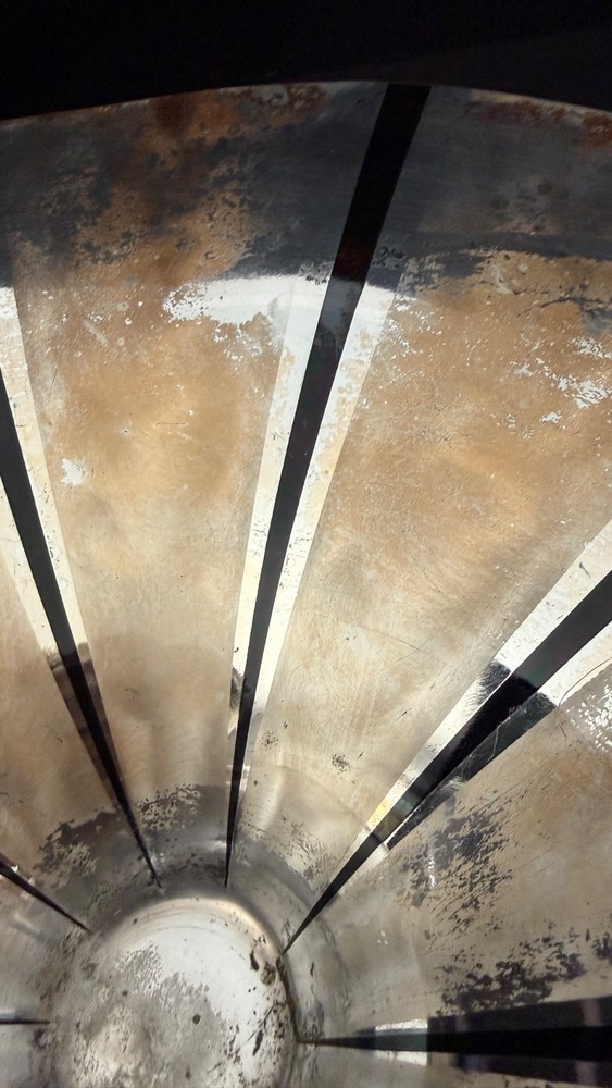 Vtg WMF Ikora Art Nouveau Deco 14" Fruit Bowl Germany EP Brass Silverplate MCM