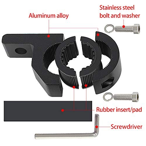 Motorcycle Bull Bar Mounting Bracket 4PCS Horizontal Light Mount 4pcs Mini